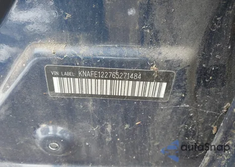 2006 Kia Spectra Ex/Lx/Sx from USA, damaged, VIN KNAFE122765271484